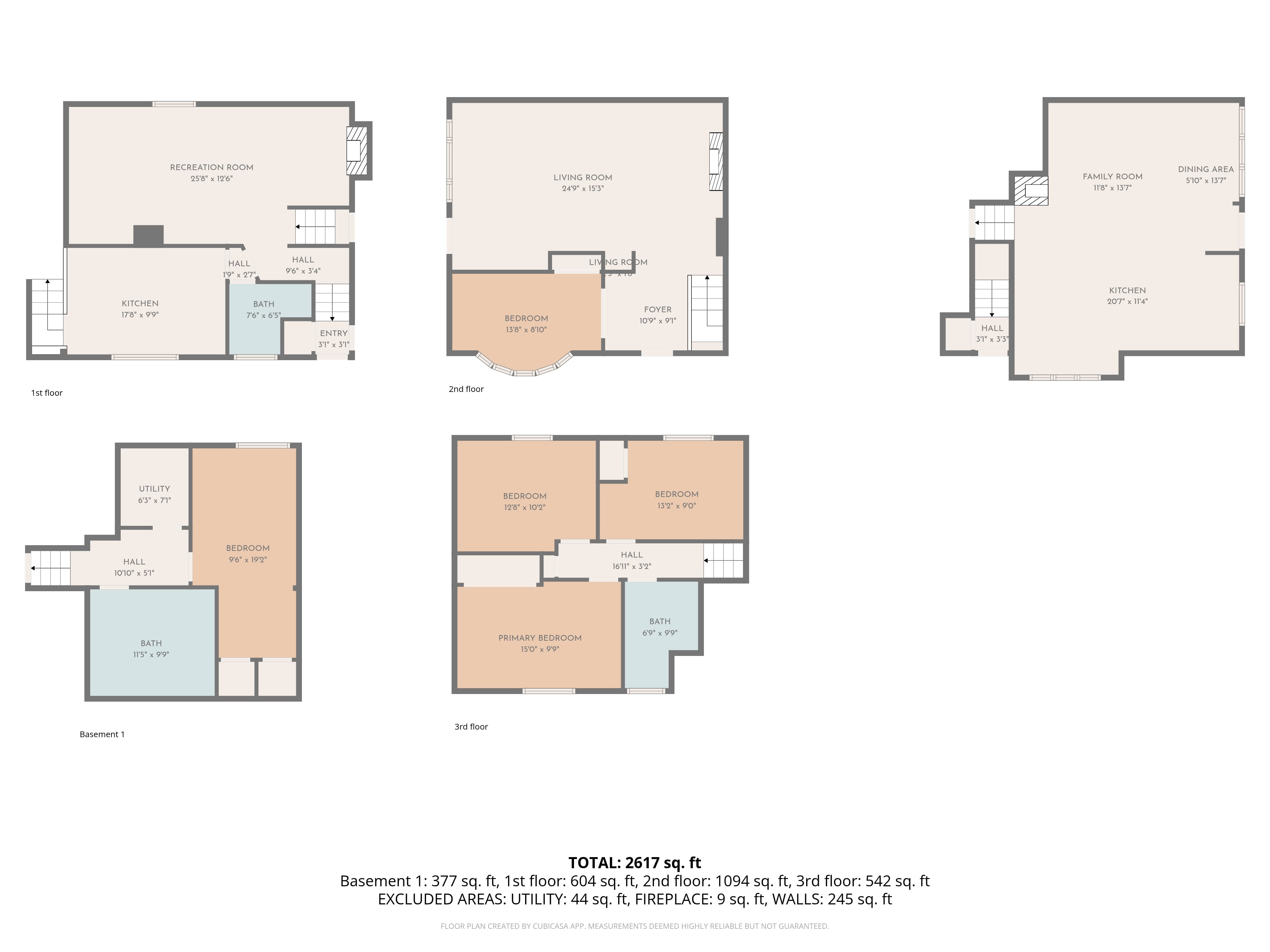 2D floor plan with room measurements — real estate listing floor plan London Ontario